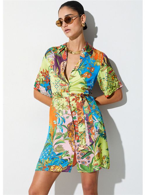 Dress woman multicolor LIU JO | WA6482T471A/P9363